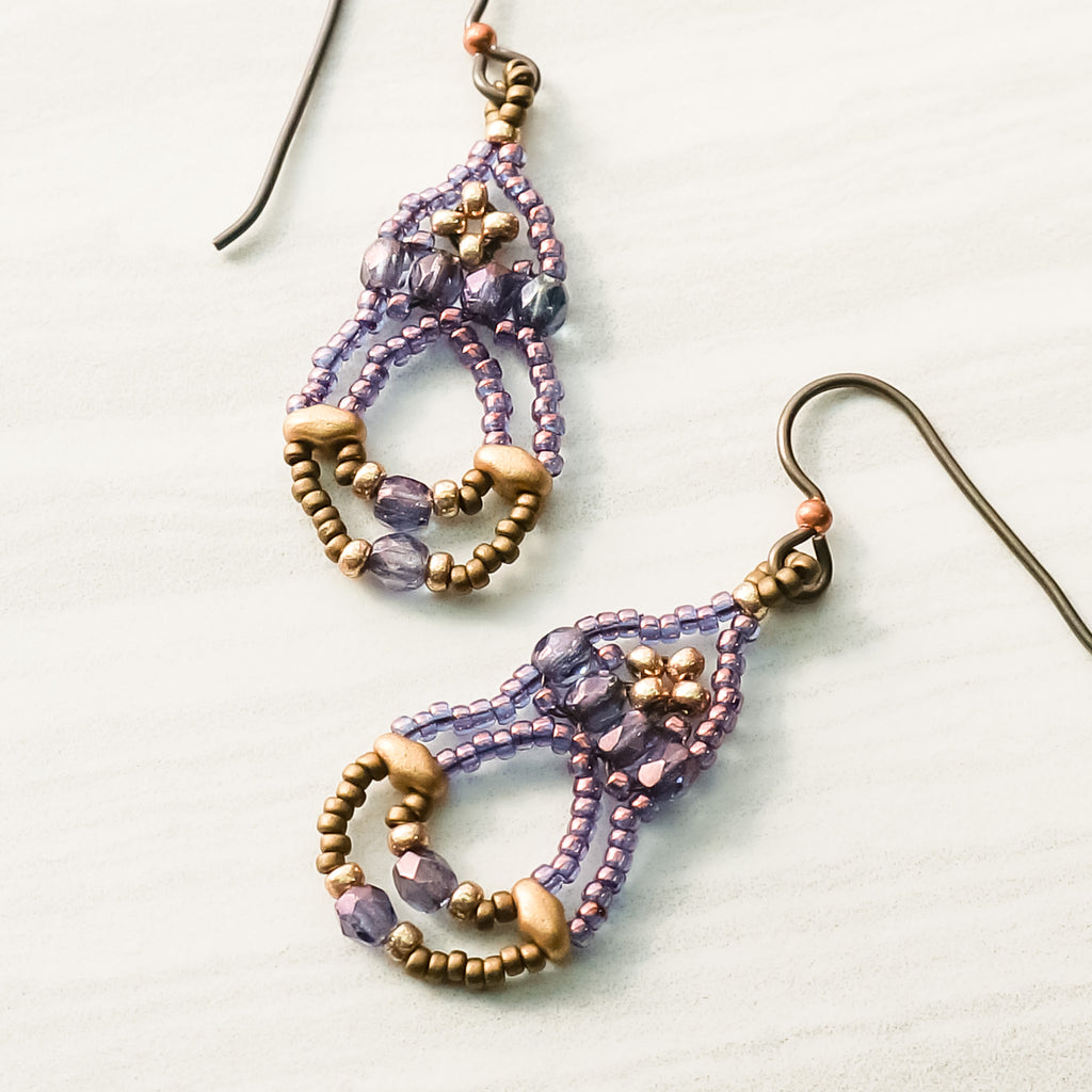 Mini bead kit - Garden Gate Earrings