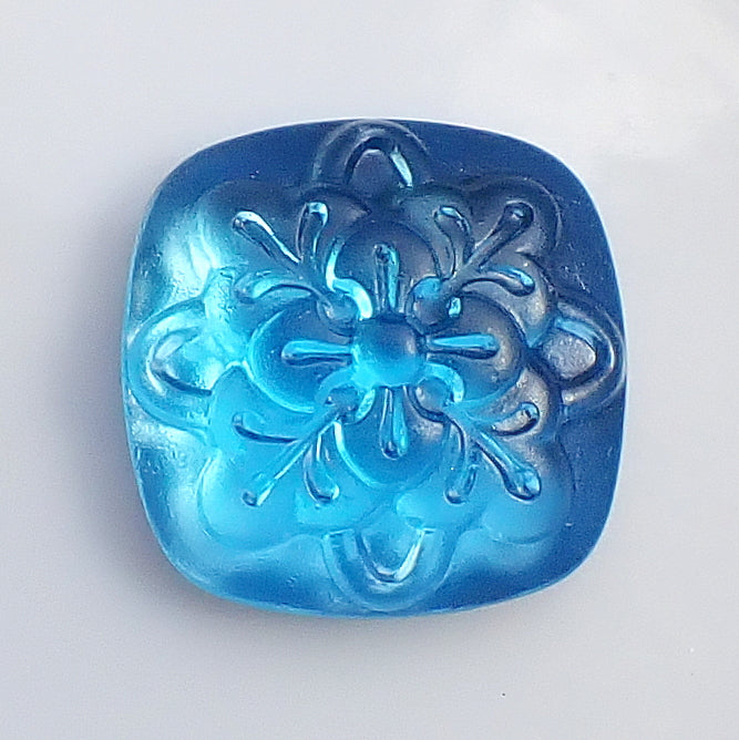 Mosaic Square Cushion Glass Flat-Back