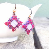 mini bead kit - Cushioned Cube Earrings