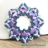 Winter Lotus Ornament Kit & Pattern